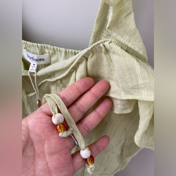 NWT Heartloom RIANNE RUFFLE TIERED DRESS size M Green - Picture 8 of 11